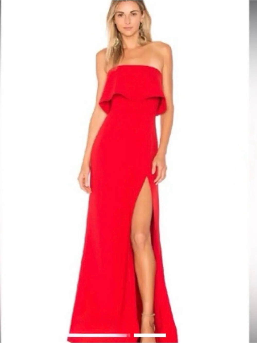 Lovers and Friends Red strapless dress XS
